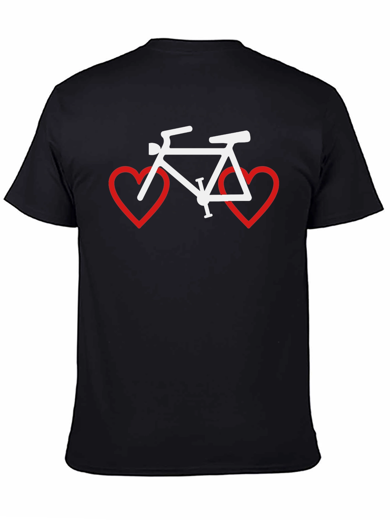 Cycling Love T-Shirt - Bike Heart Graphic Tee
