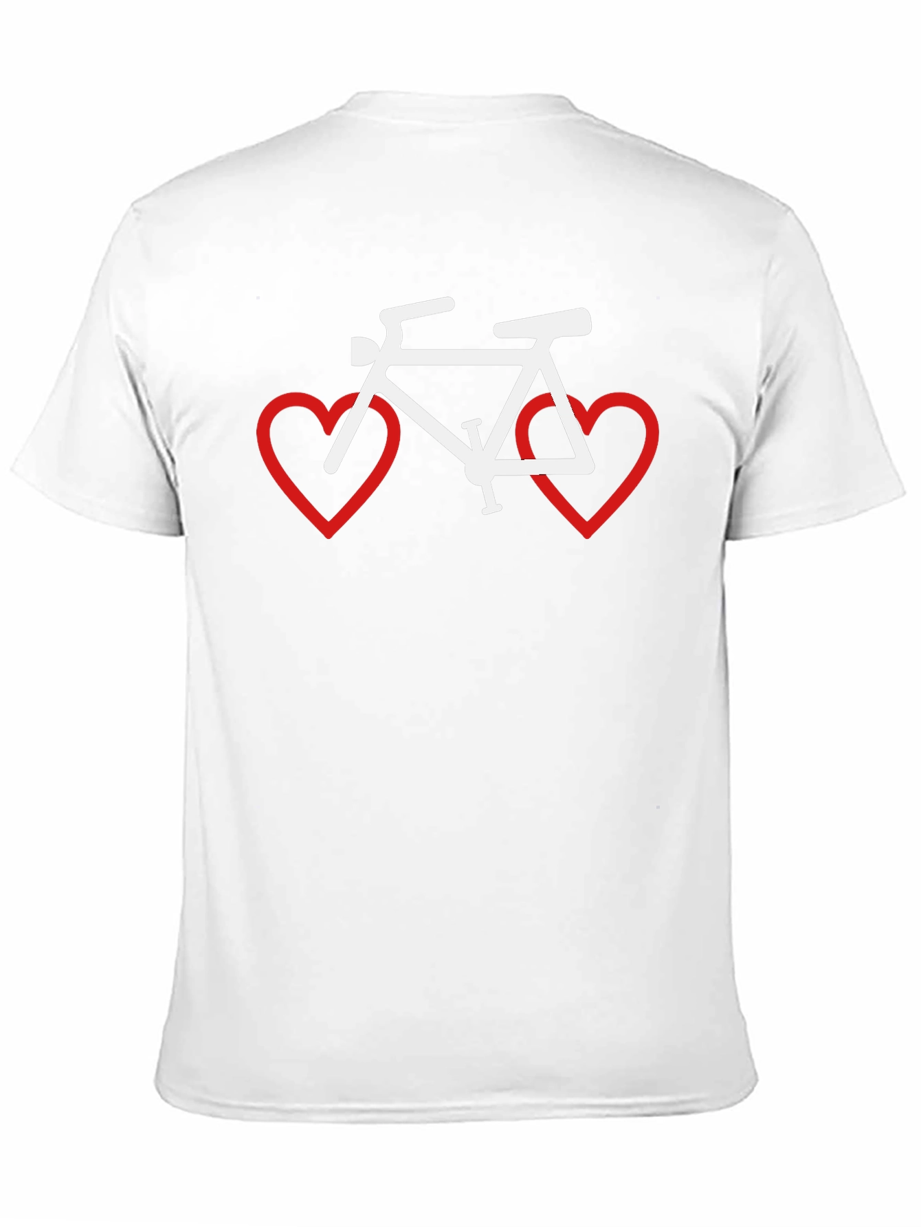 Cycling Love T-Shirt - Bike Heart Graphic Tee