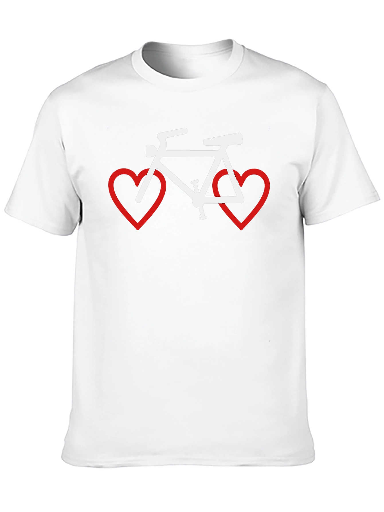 Cycling Love T-Shirt - Bike Heart Graphic Tee
