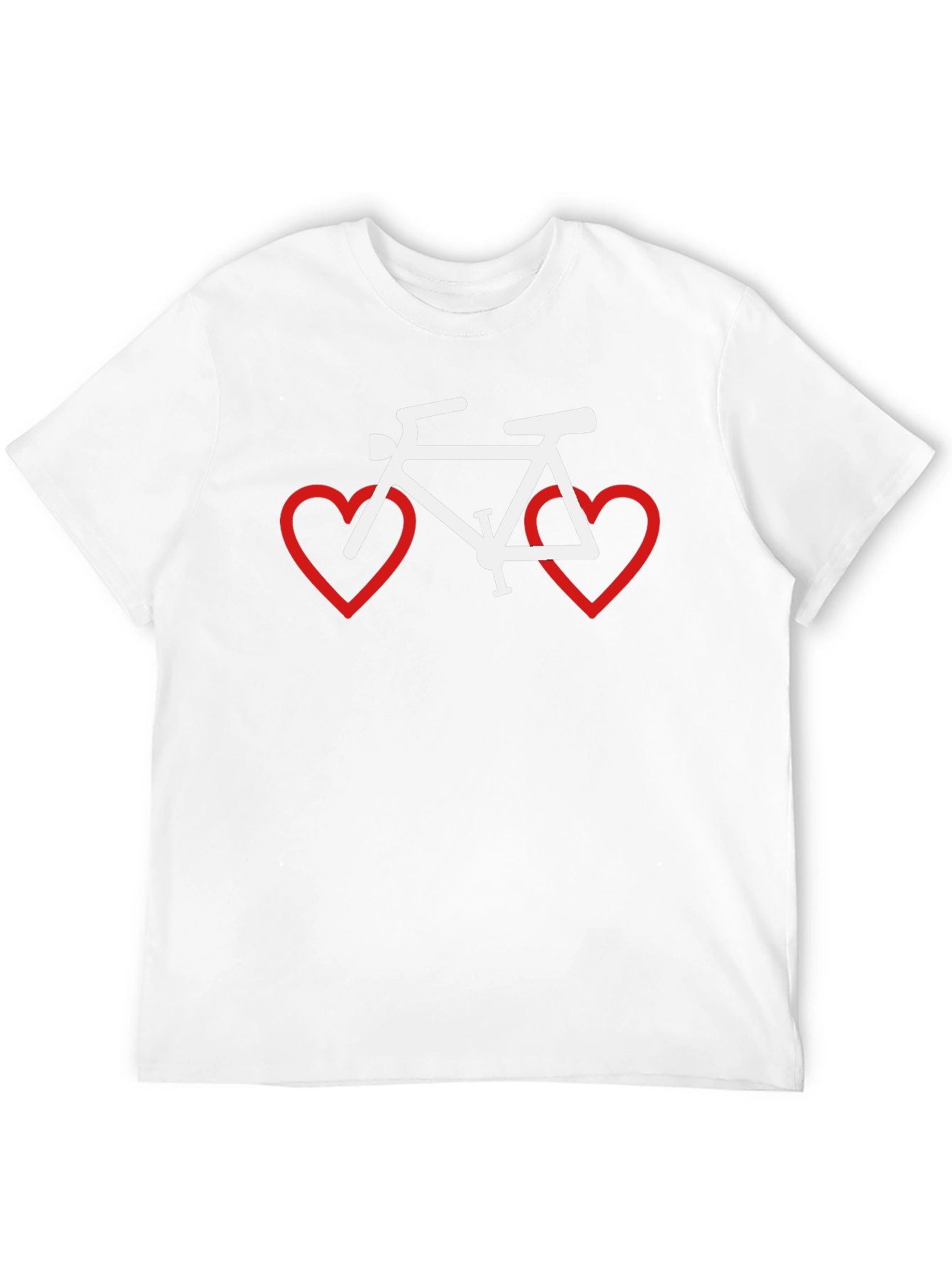 Cycling Love T-Shirt - Bike Heart Graphic Tee