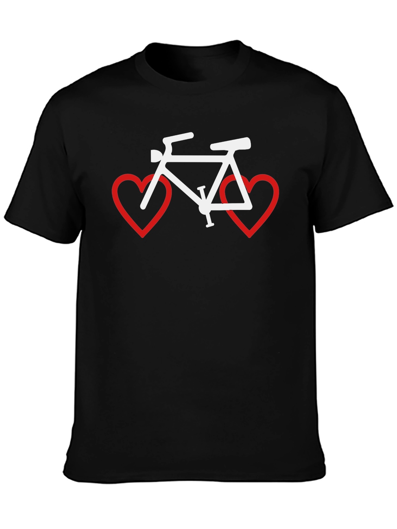 Cycling Love T-Shirt - Bike Heart Graphic Tee