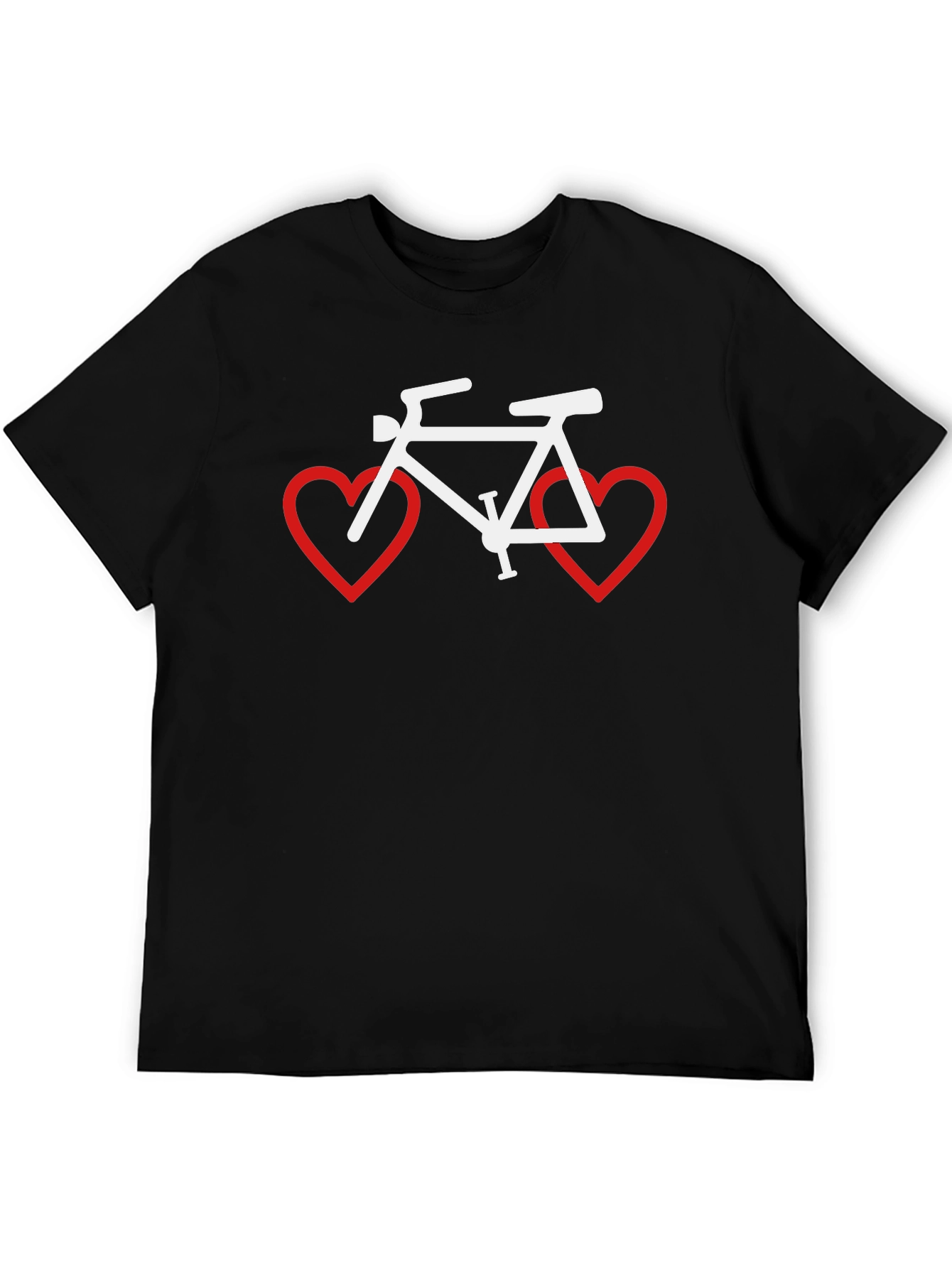 Cycling Love T-Shirt - Bike Heart Graphic Tee