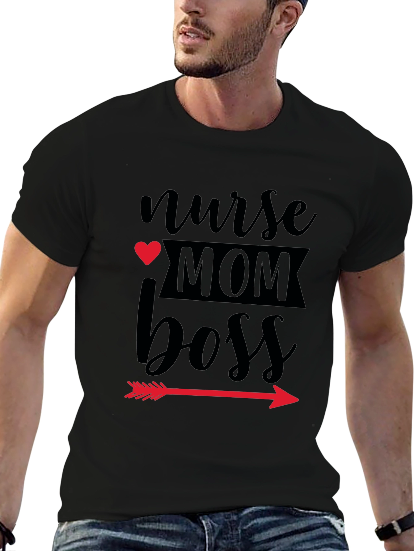 Nurse Mom Boss Graphic T-Shirt