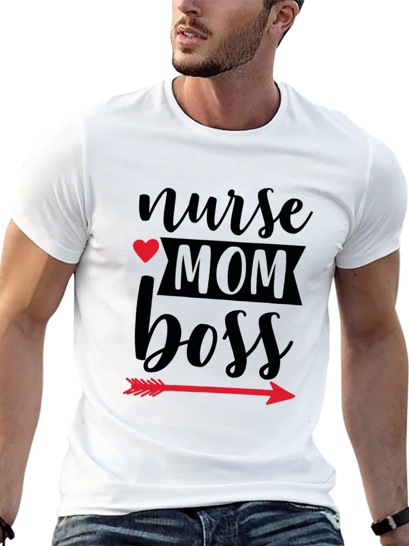 Nurse Mom Boss Graphic T-Shirt