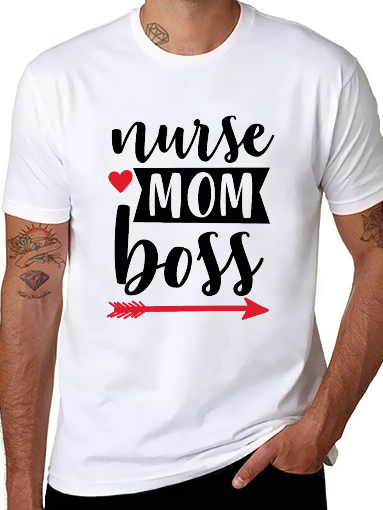 Nurse Mom Boss Graphic T-Shirt