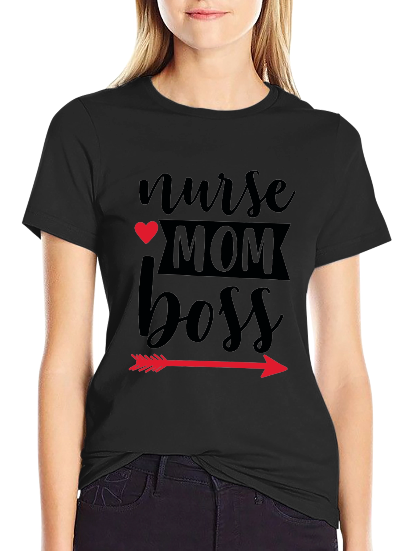 Nurse Mom Boss Graphic T-Shirt