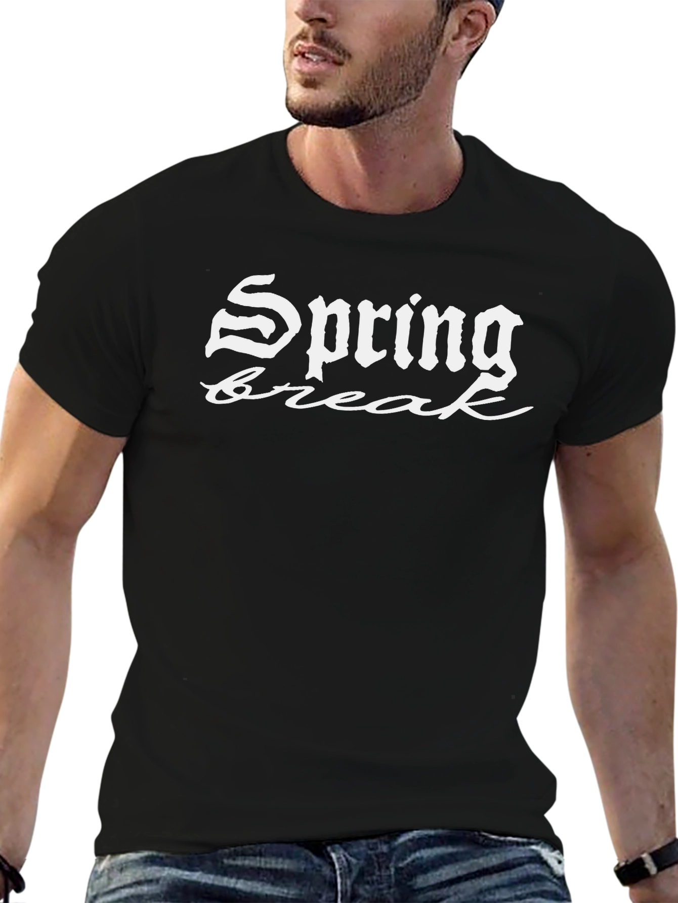 Spring Break Graphic Tee - Black
