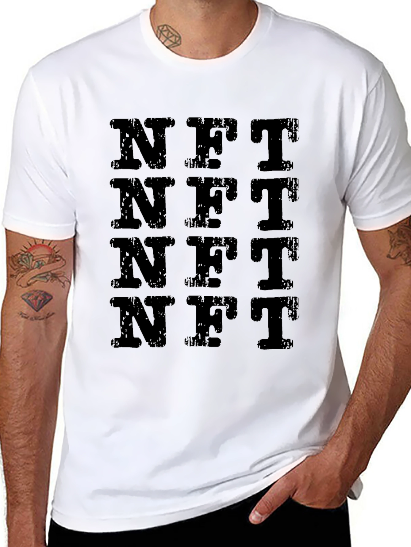 Mens NFT Graphic Tee - Black Short Sleeve