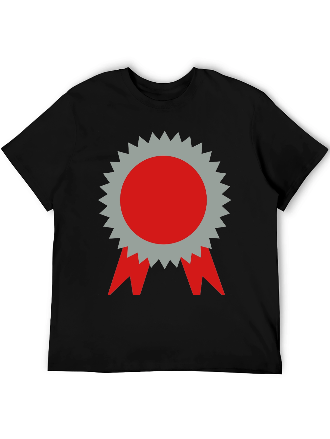 Graphic Tee - Red & Gray Award Ribbon Design