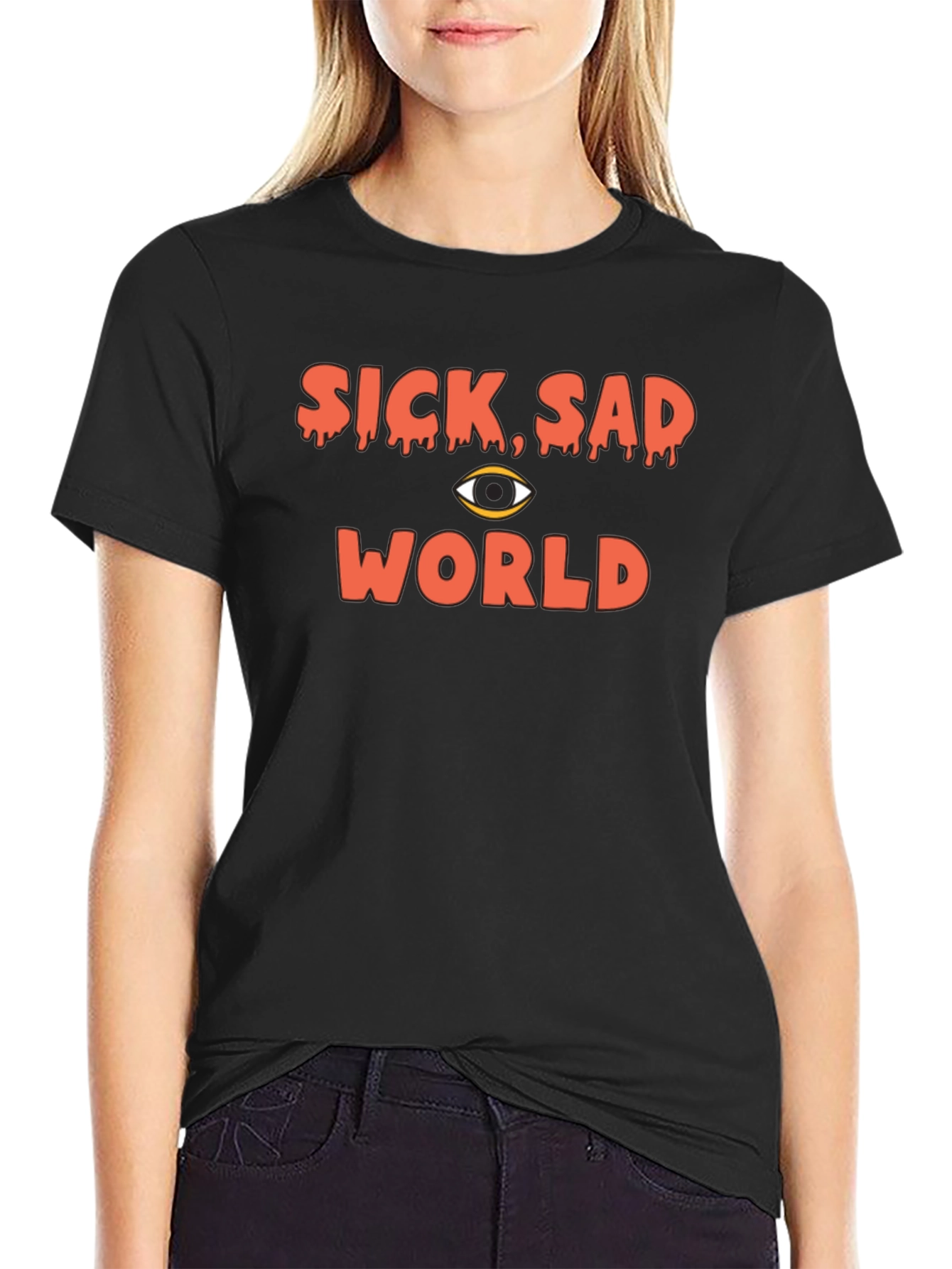 Sick Sad World Graphic Tee - Black T-Shirt