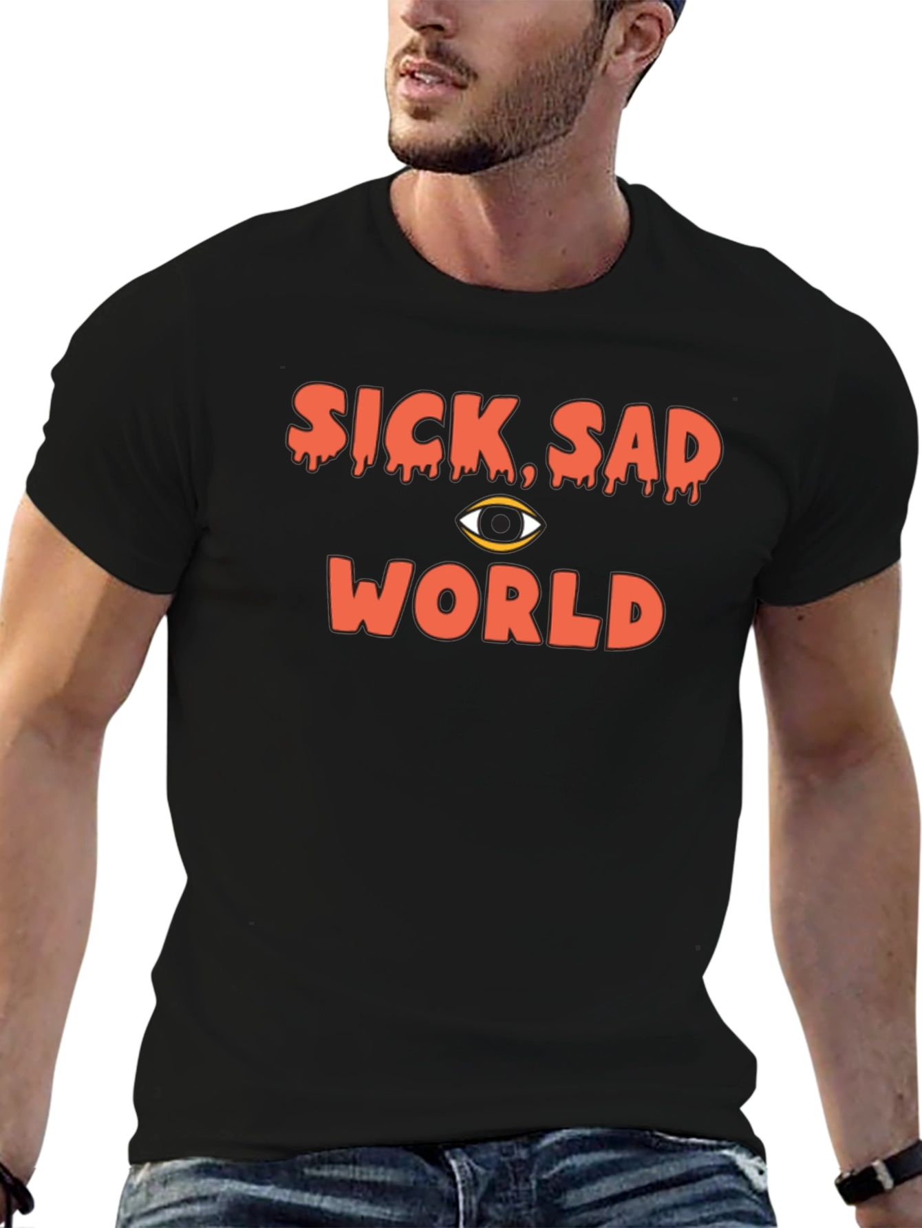 Sick Sad World Graphic Tee - Black T-Shirt