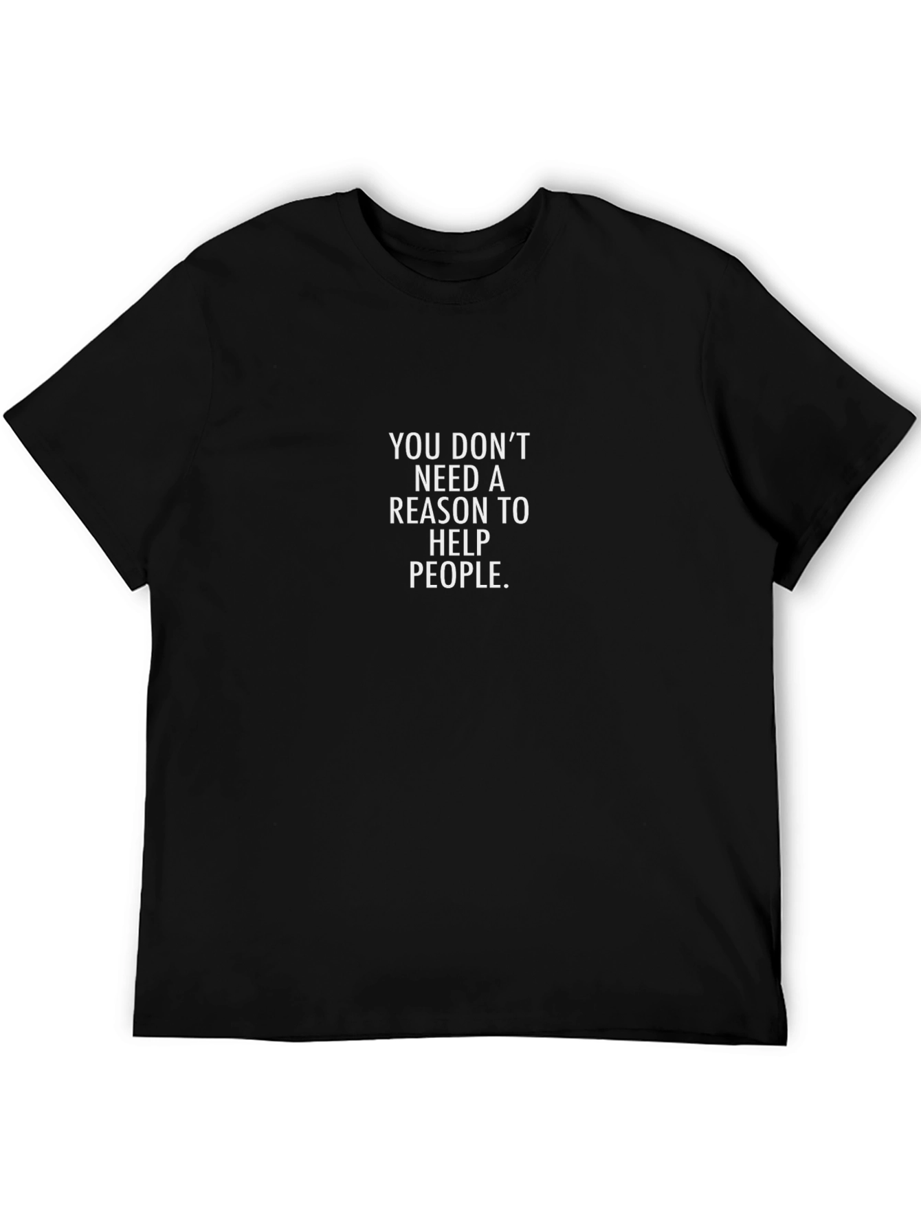 Help People Black T-Shirt | Inspiring Graphic Tee