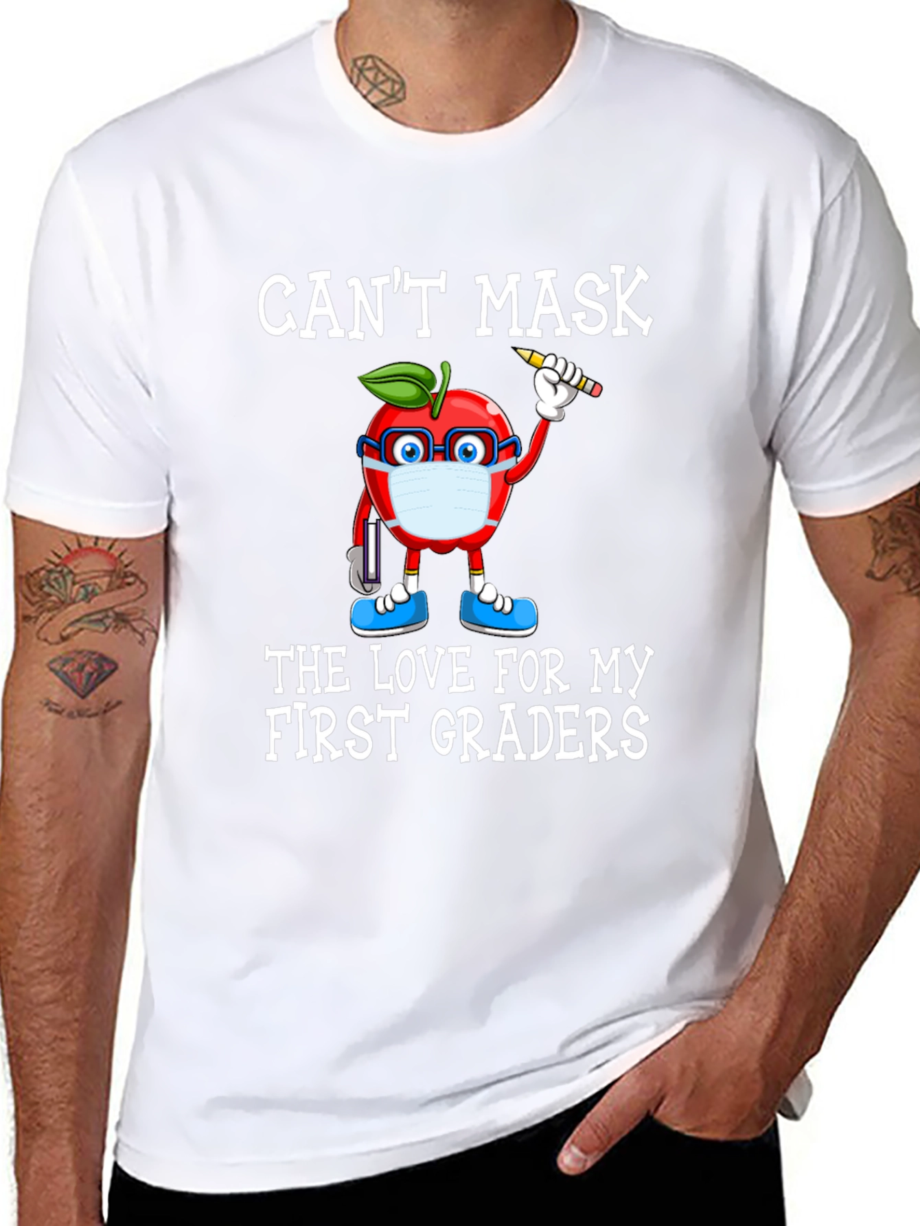 Cant Mask Love for My First Graders T-Shirt