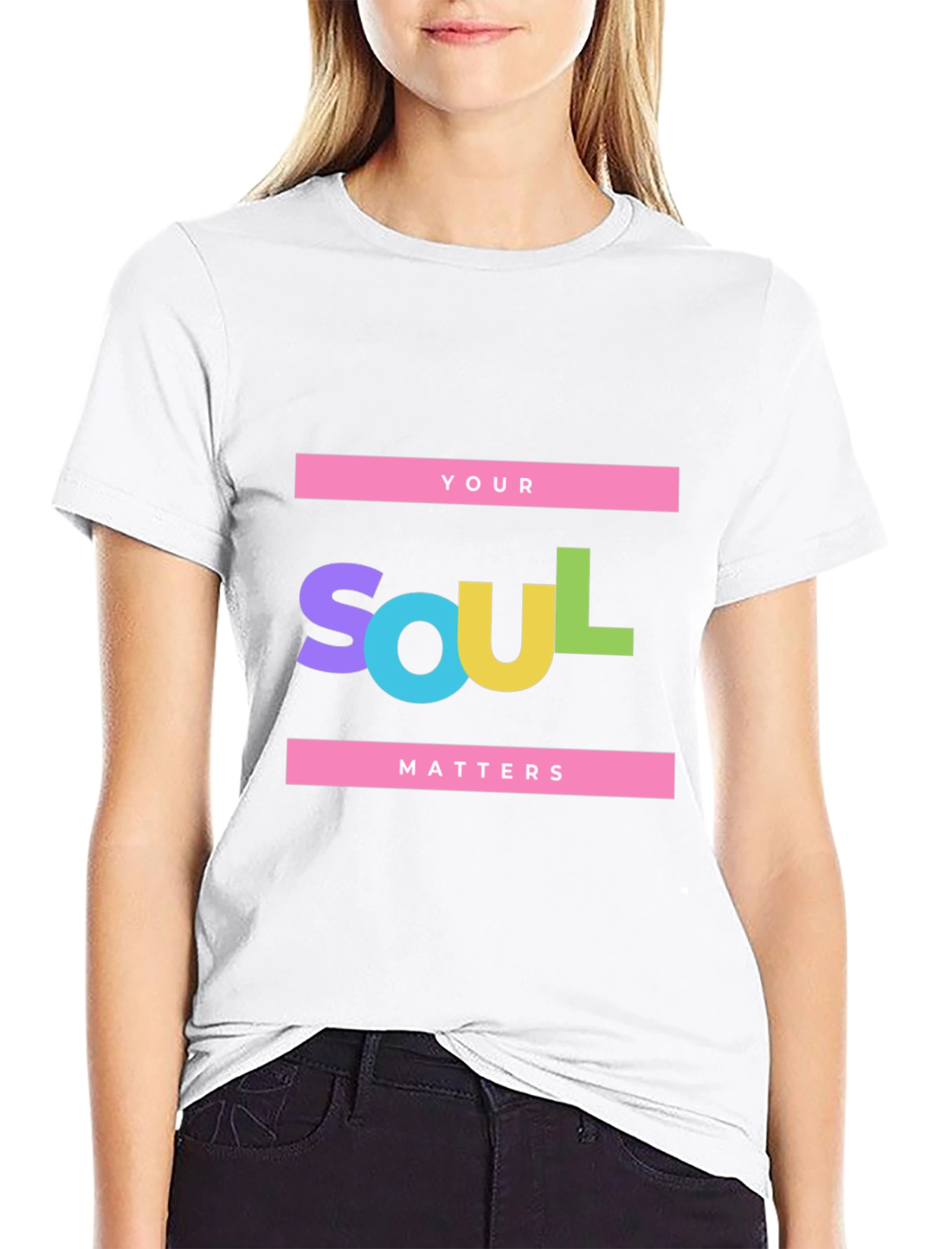 Your Soul Matters Black Graphic Tee