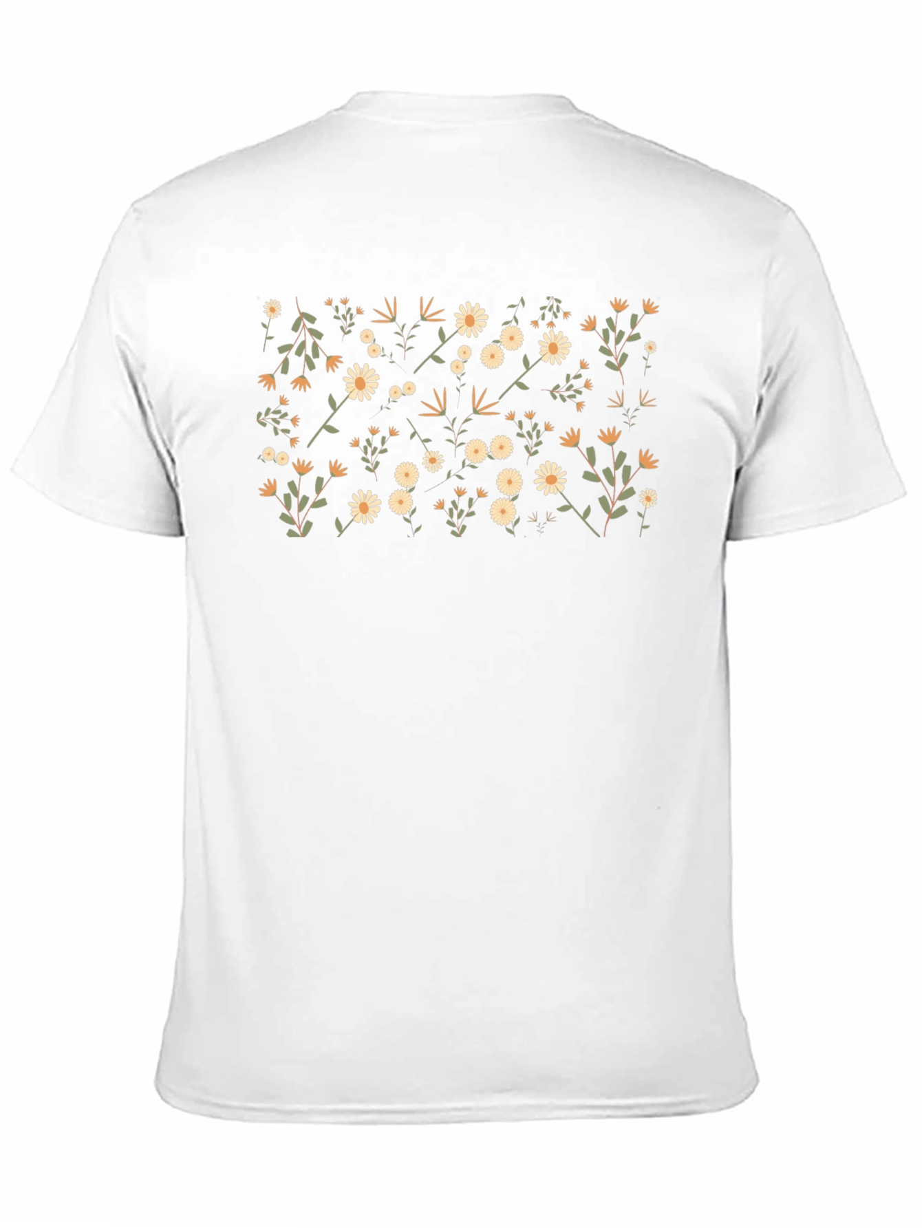 Floral Print T-Shirt - Trendy Black Tee