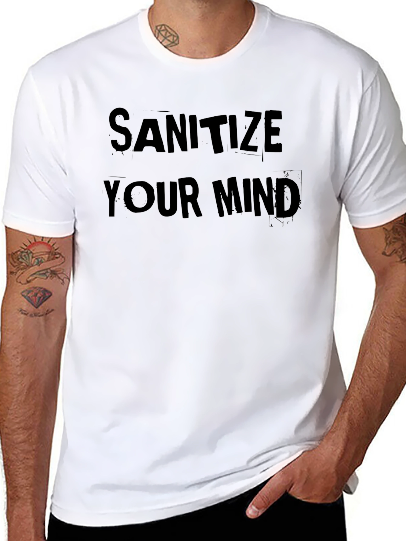 Sanitize Your Mind Graphic T-Shirt