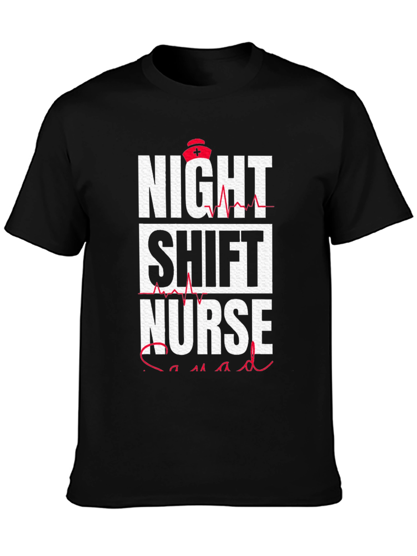 Night Shift Nurse Squad Graphic T-Shirt