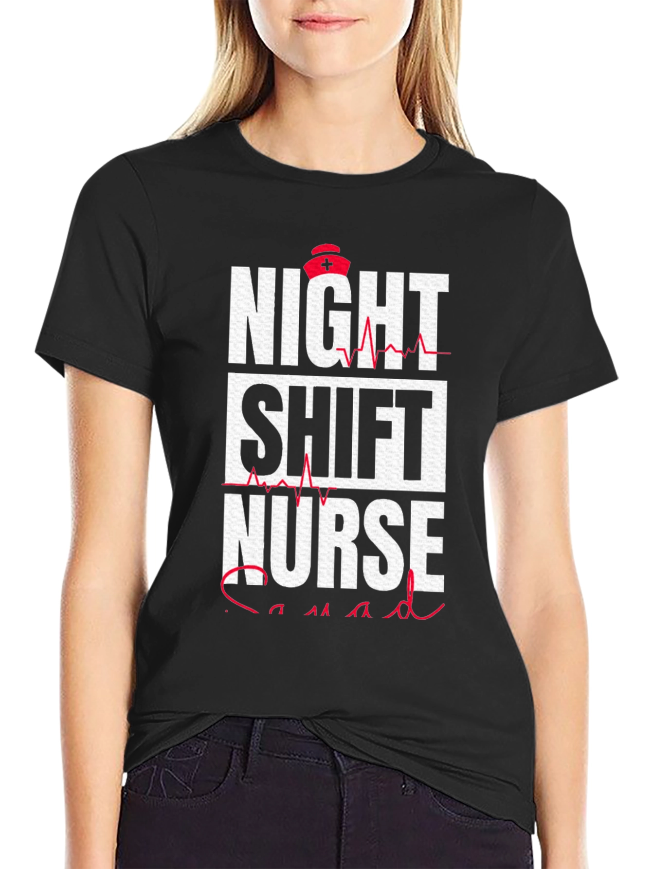 Night Shift Nurse Squad Graphic T-Shirt
