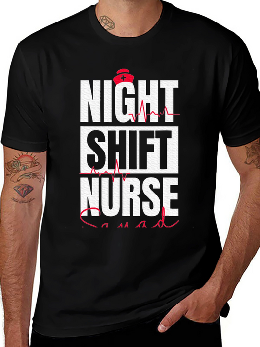 Night Shift Nurse Squad Graphic T-Shirt