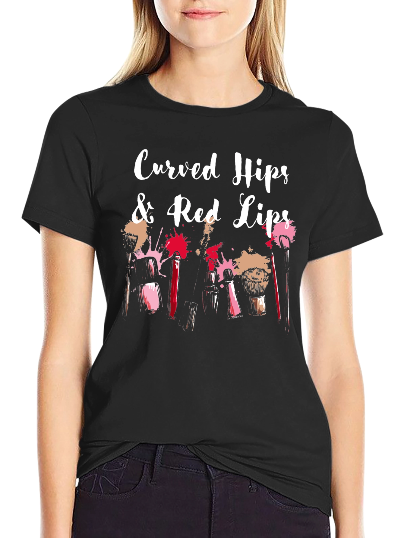 Curved Hips & Red Lips Graphic Tee