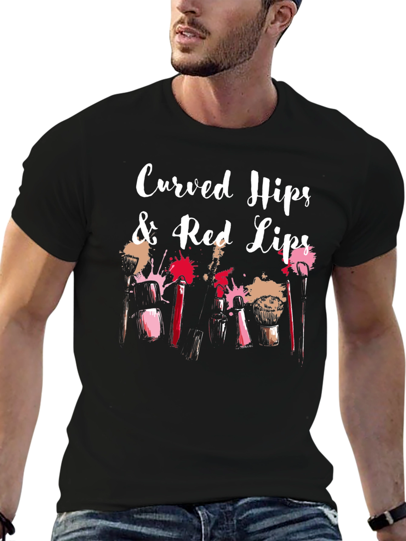 Curved Hips & Red Lips Graphic Tee