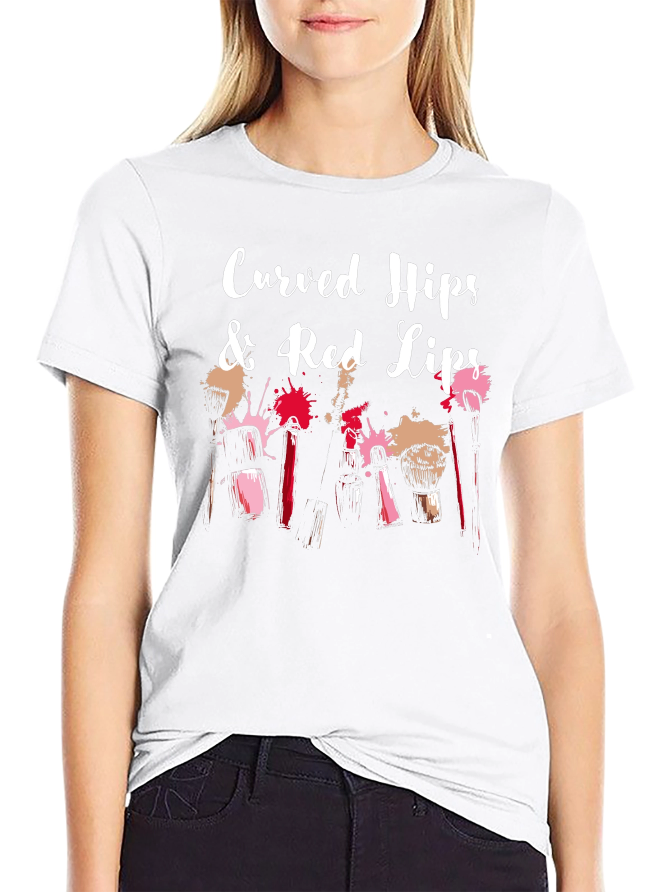 Curved Hips & Red Lips Graphic Tee