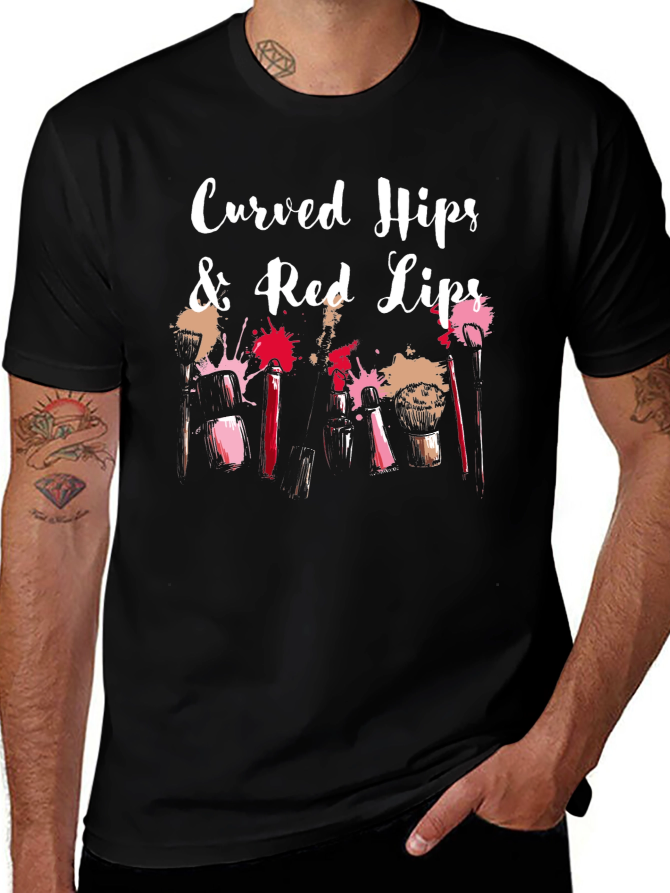 Curved Hips & Red Lips Graphic Tee