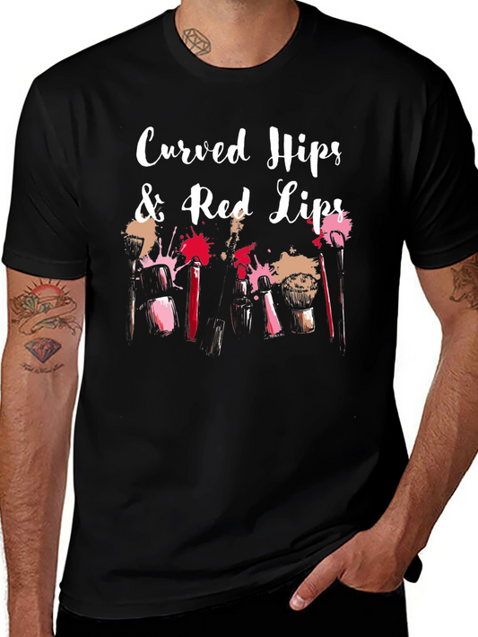Curved Hips & Red Lips Graphic Tee