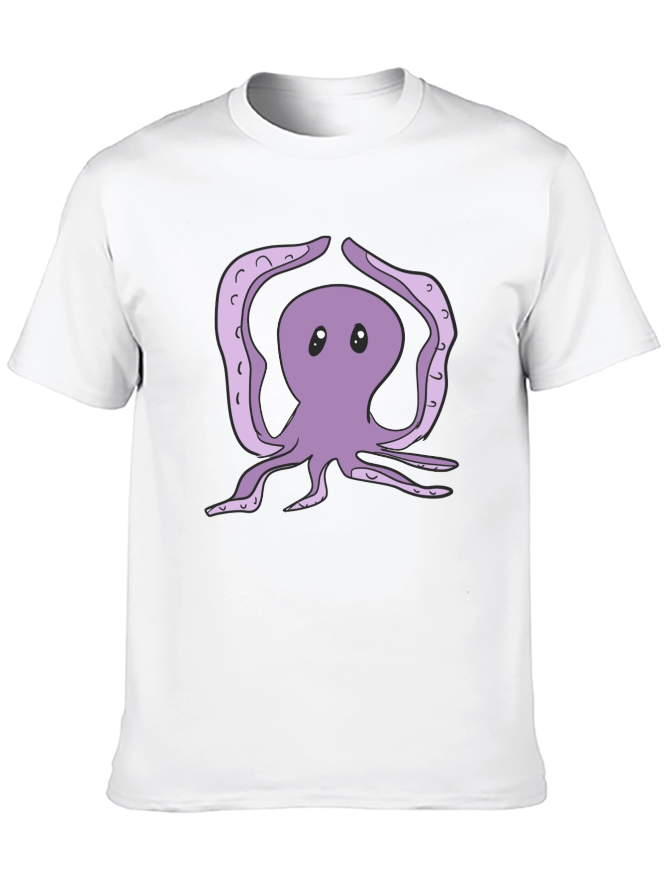 Yoga Octopus Graphic Tee - Black Cotton T-Shirt