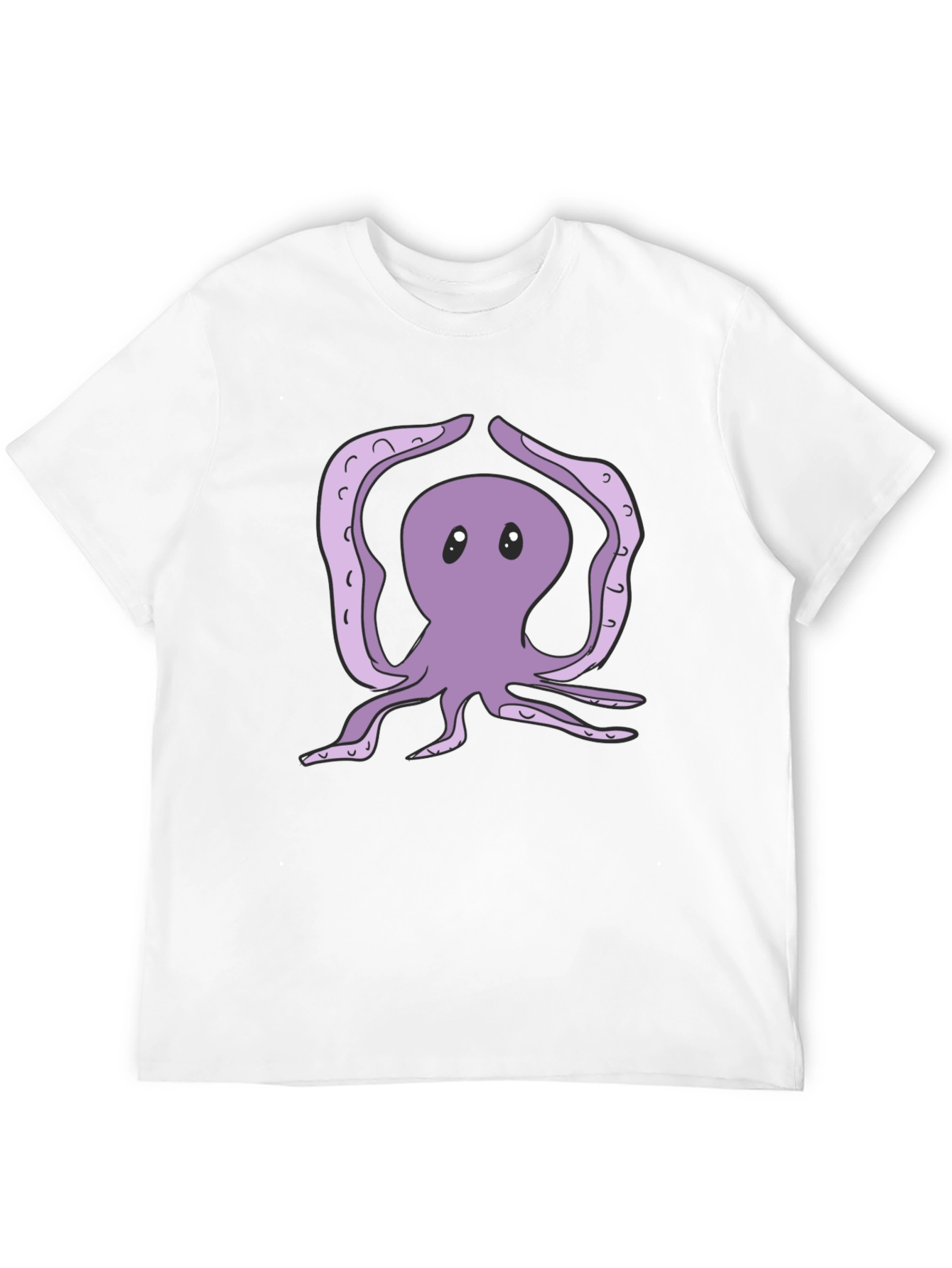 Yoga Octopus Graphic Tee - Black Cotton T-Shirt