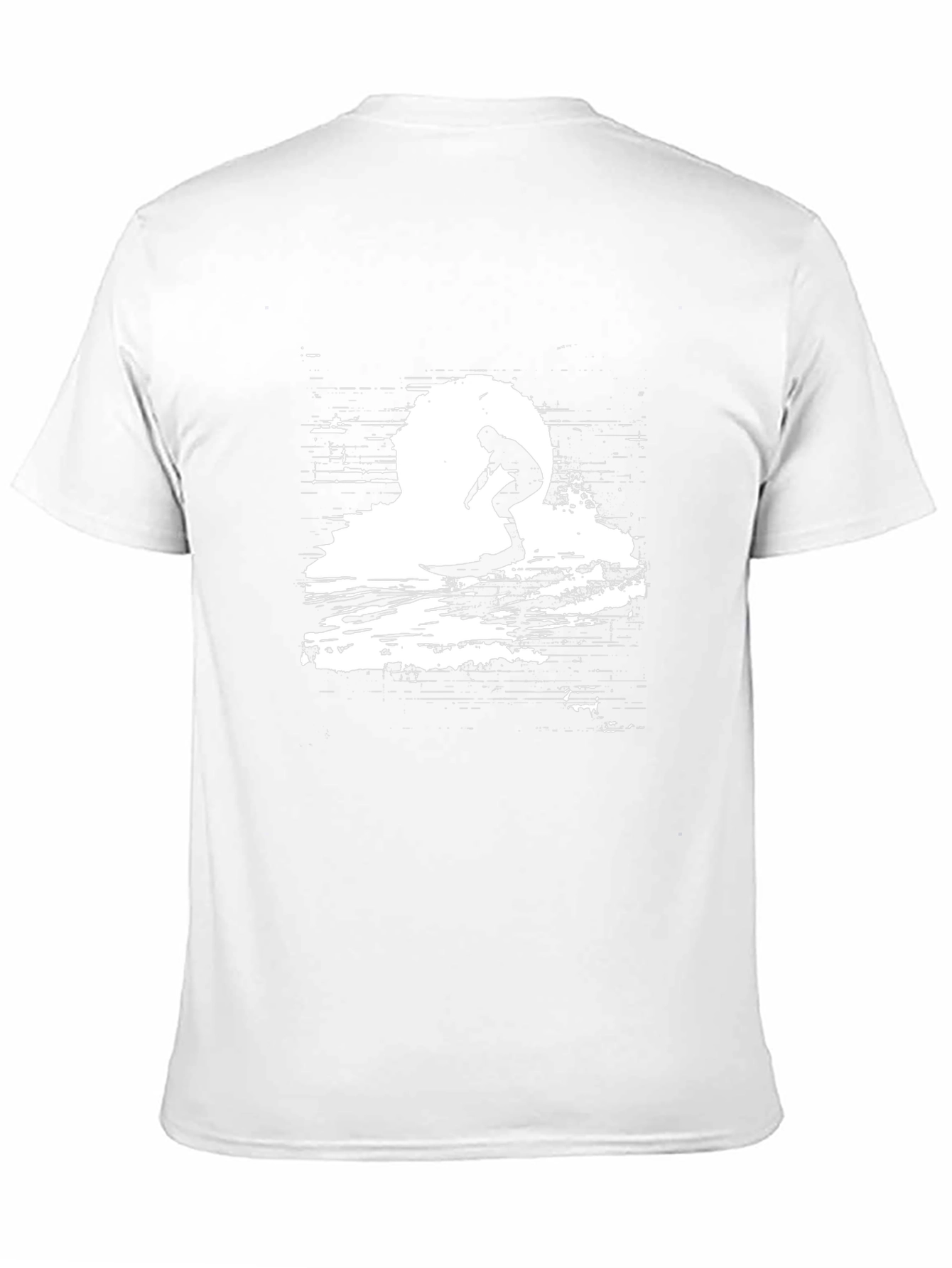 Surfing Silhouette Black T-Shirt