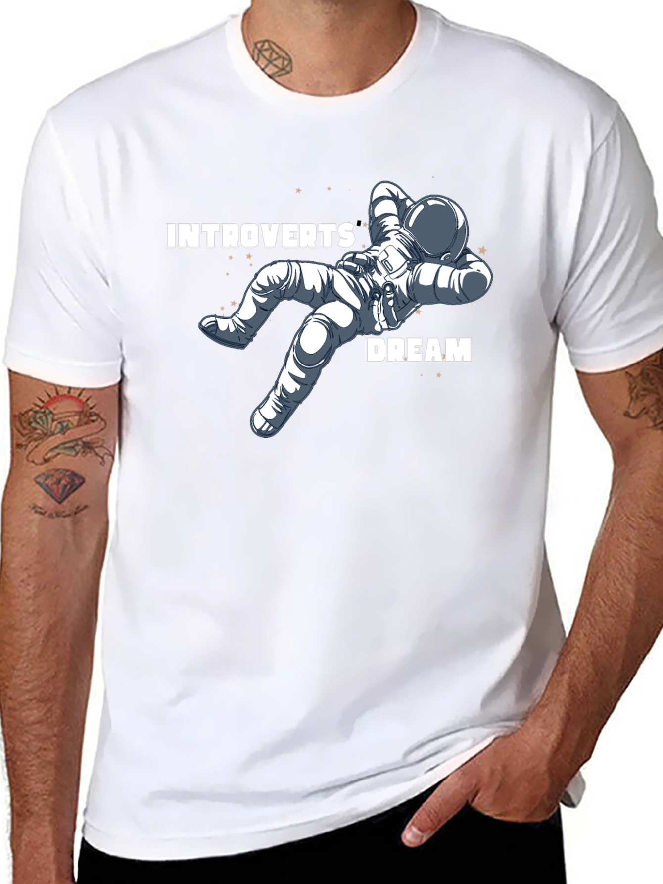 Introverts Dream Relaxing Astronaut T-Shirt