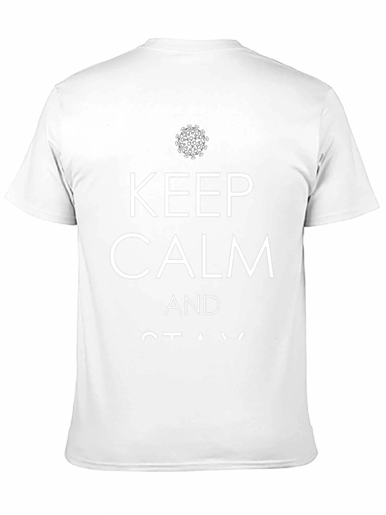Keep Calm Stay Safe Graphic T-Shirt - Black
