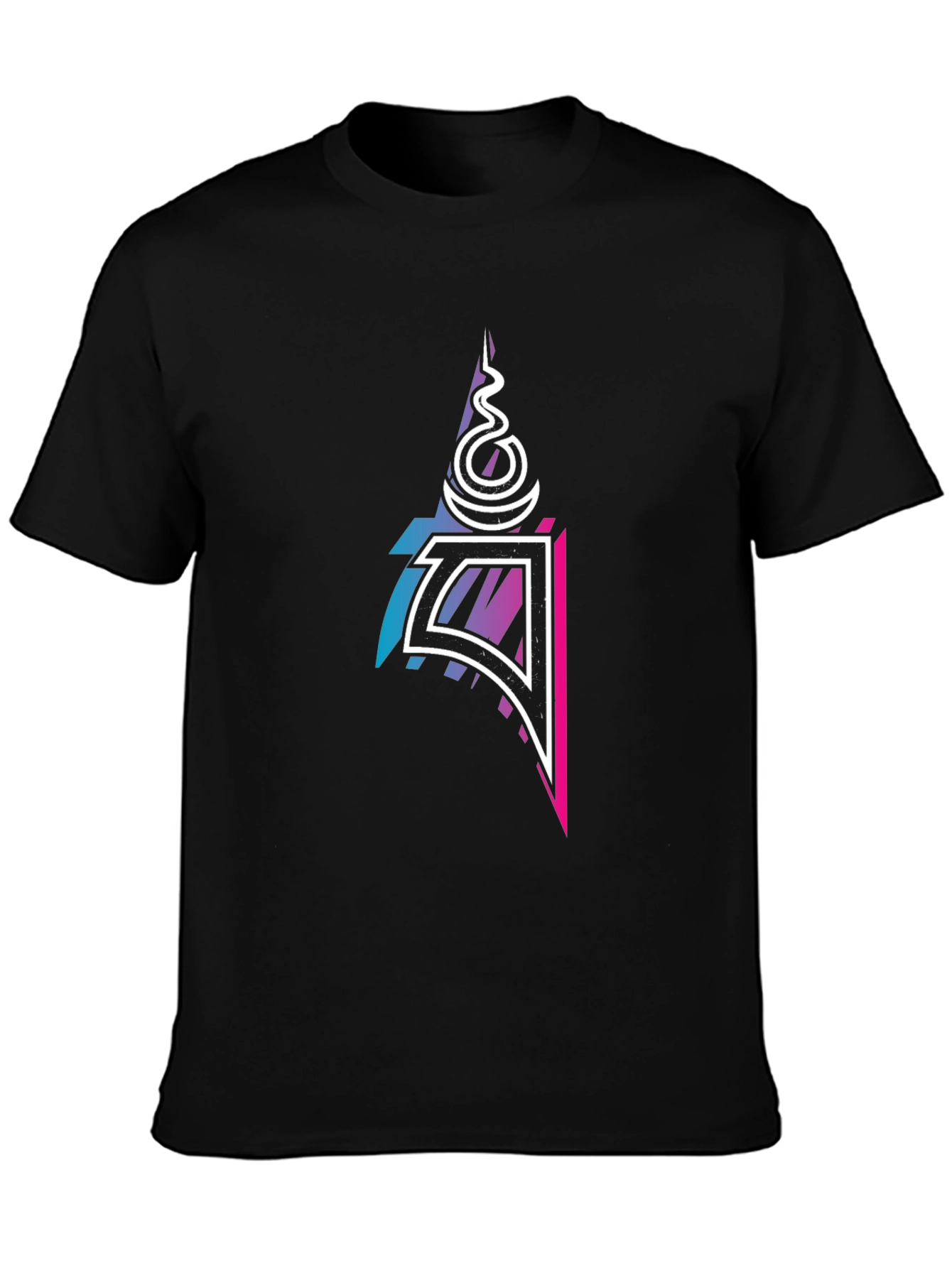 Abstract Symbol Black T-Shirt