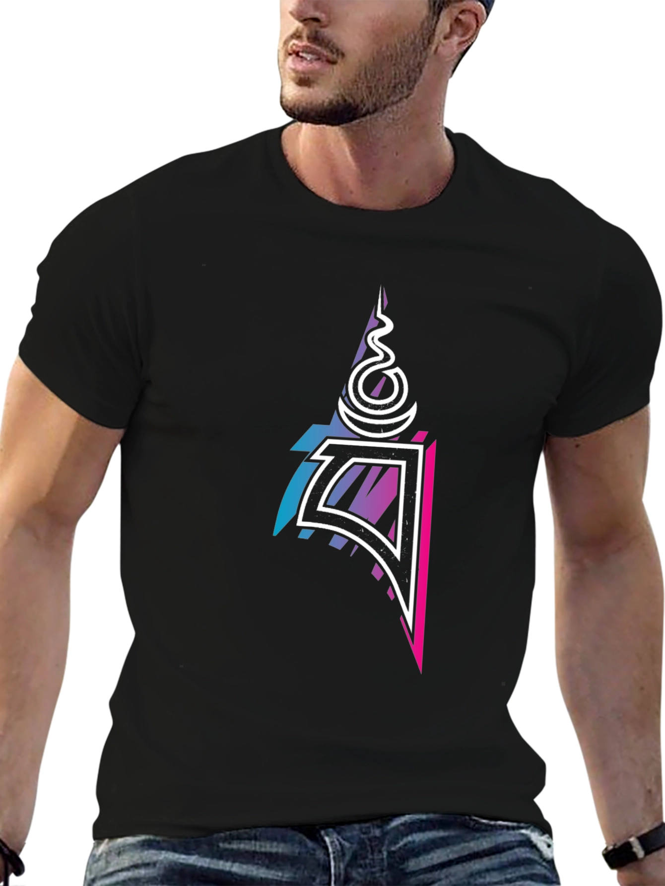 Abstract Symbol Black T-Shirt