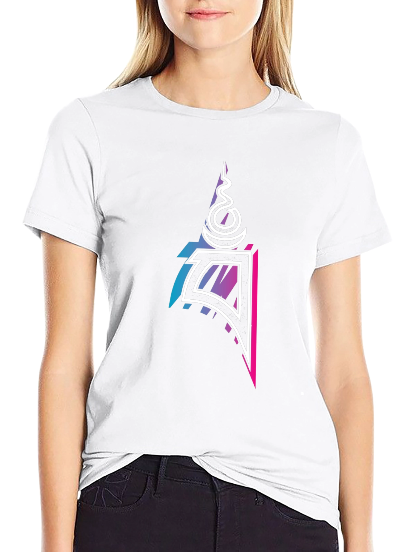 Abstract Symbol Black T-Shirt