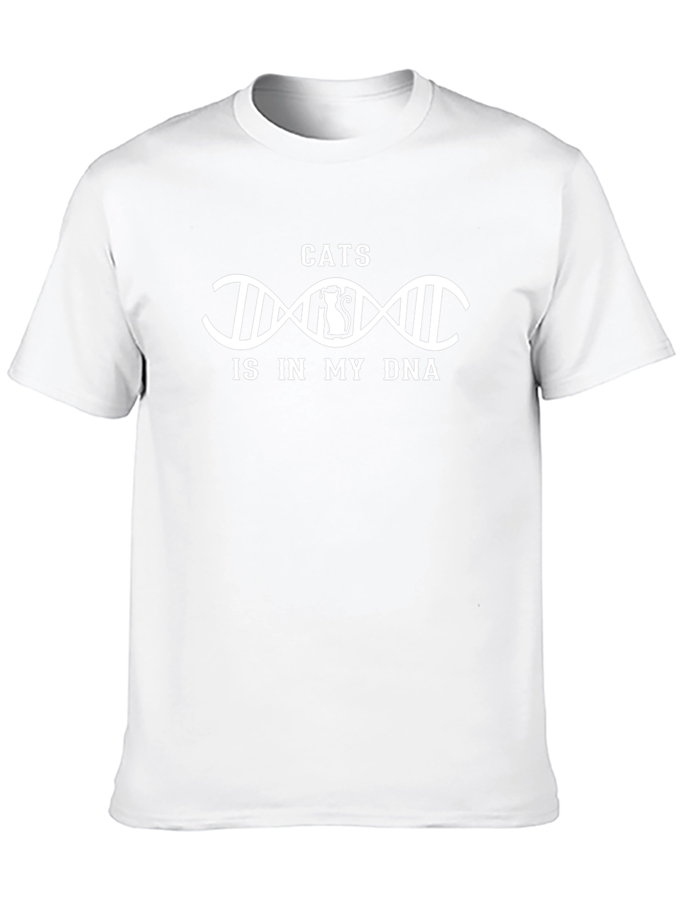 Cats in My DNA Graphic T-Shirt - Black