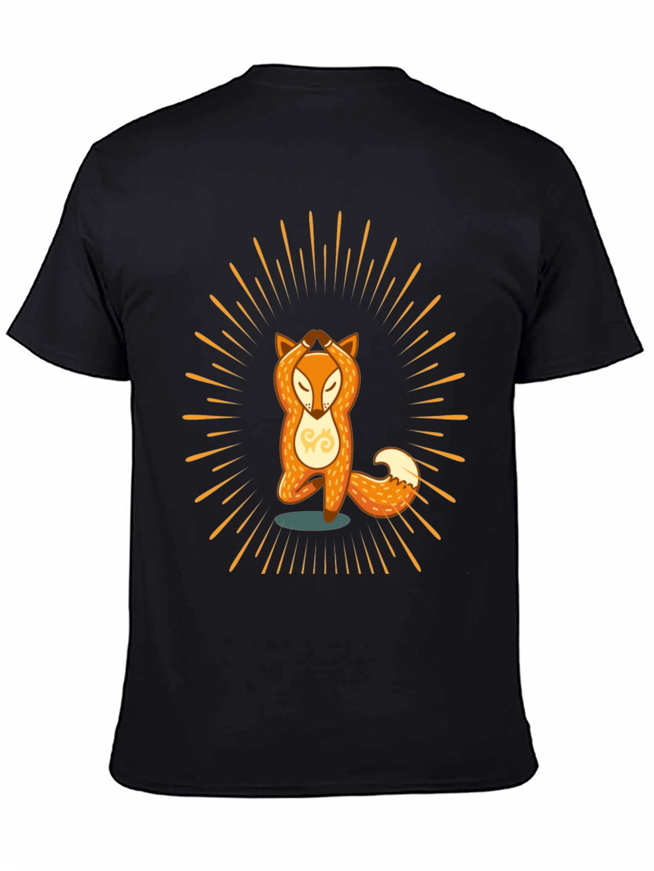 Yoga Fox Graphic Tee - Zen Vibes T-Shirt