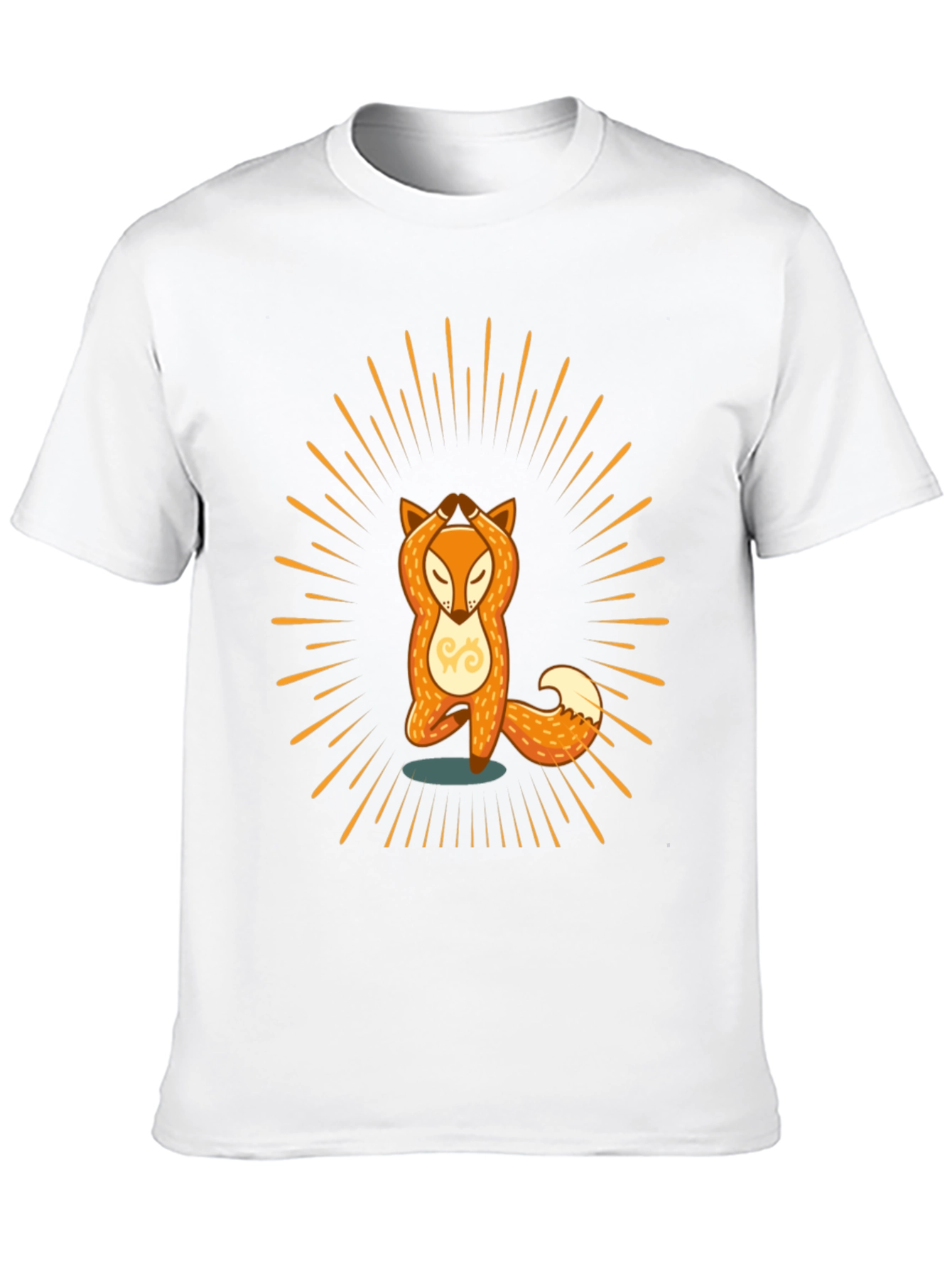 Yoga Fox Graphic Tee - Zen Vibes T-Shirt