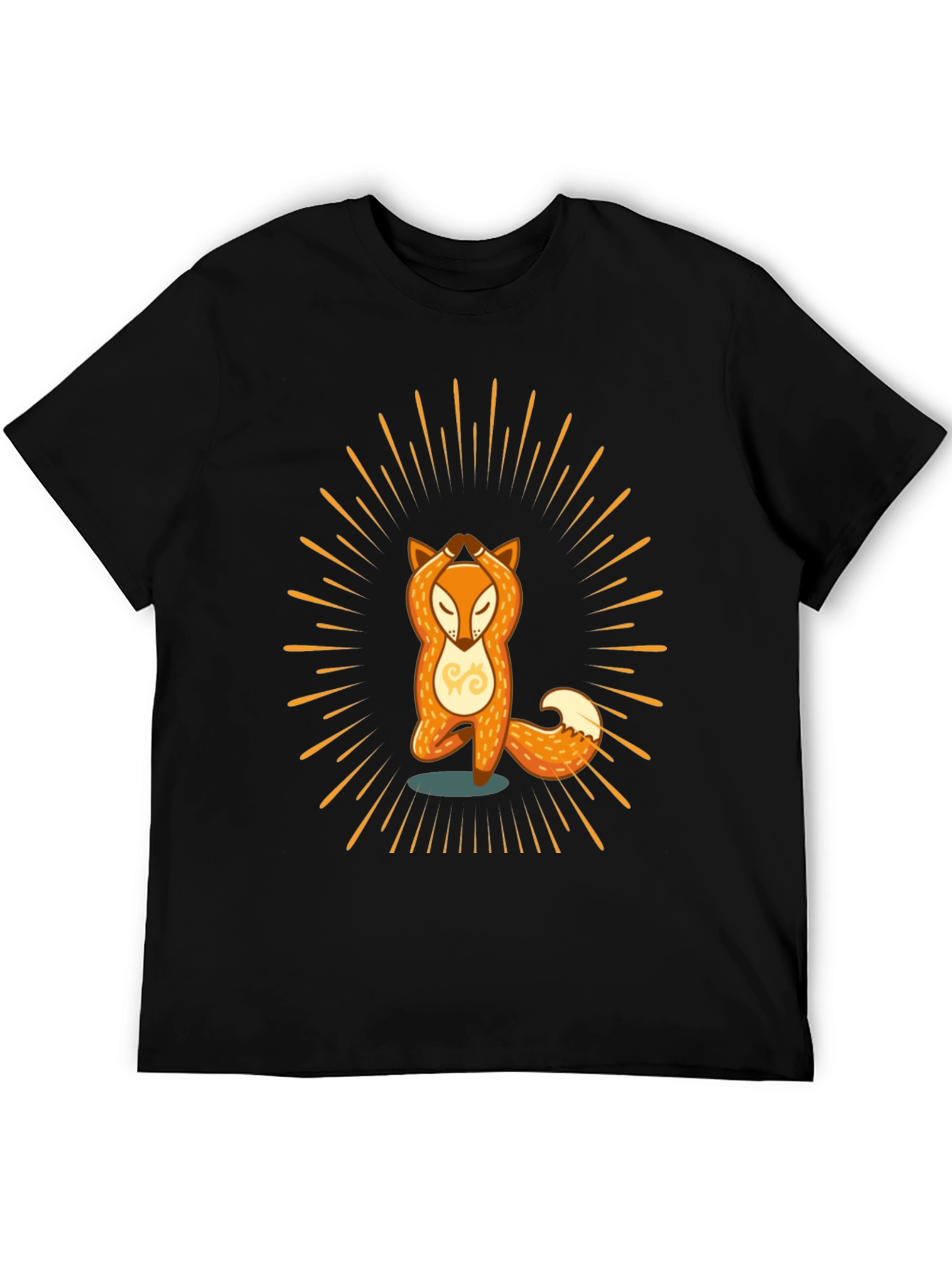 Yoga Fox Graphic Tee - Zen Vibes T-Shirt