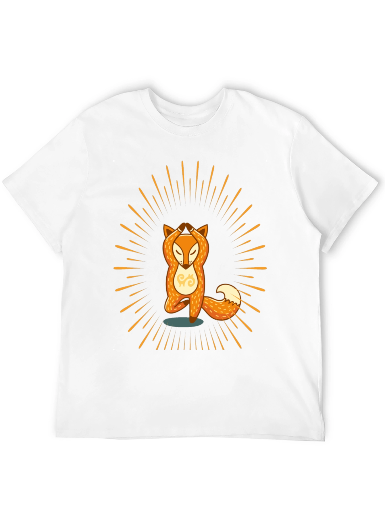 Yoga Fox Graphic Tee - Zen Vibes T-Shirt