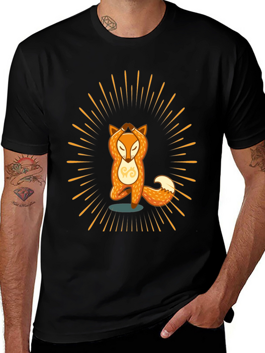 Yoga Fox Graphic Tee - Zen Vibes T-Shirt