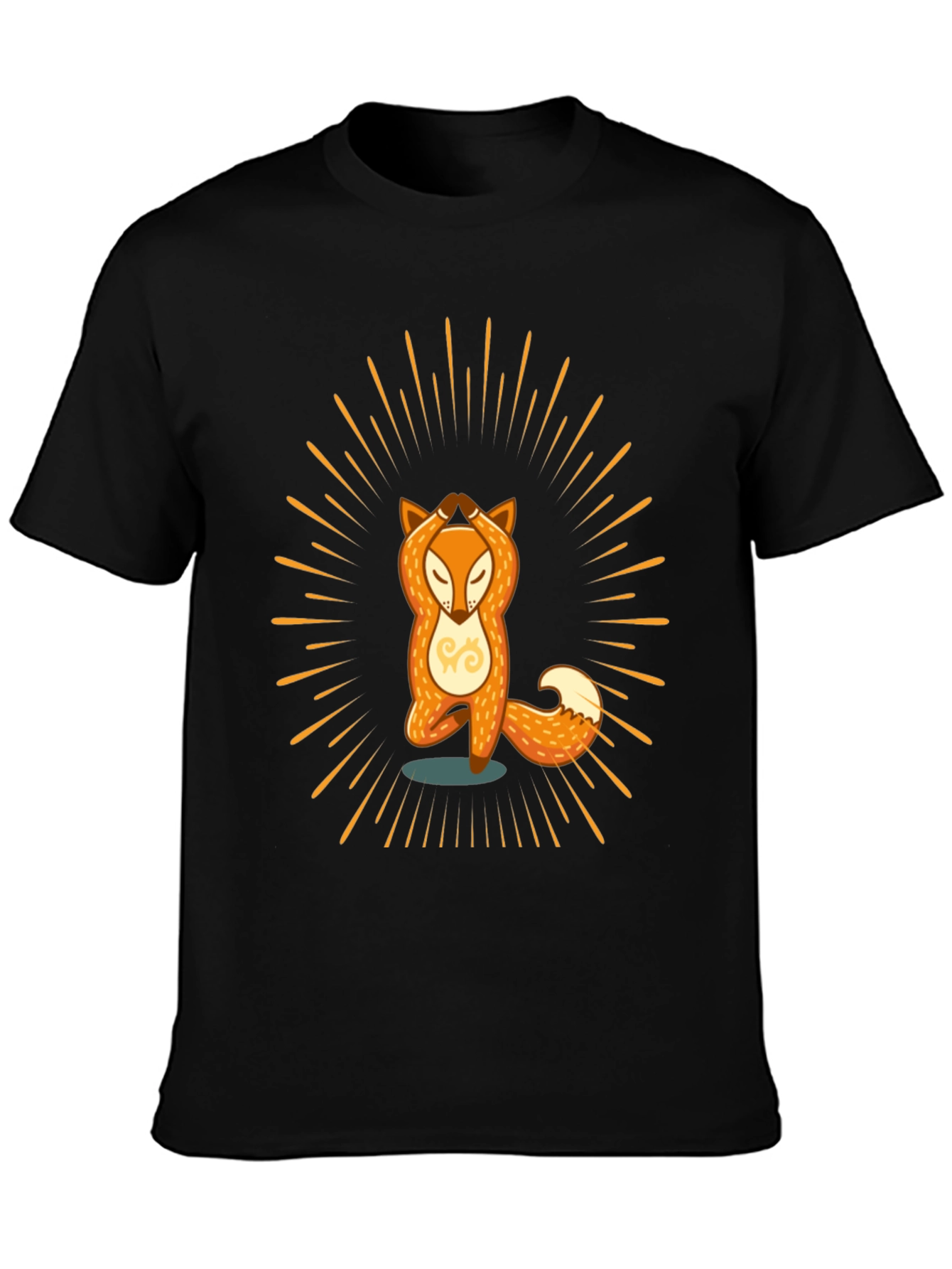 Yoga Fox Graphic Tee - Zen Vibes T-Shirt