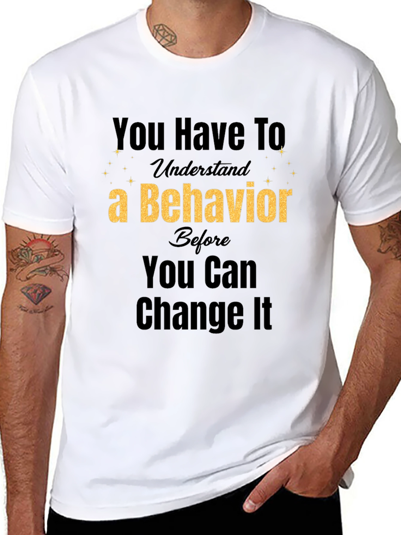 Understand Behavior Change Black Tee
