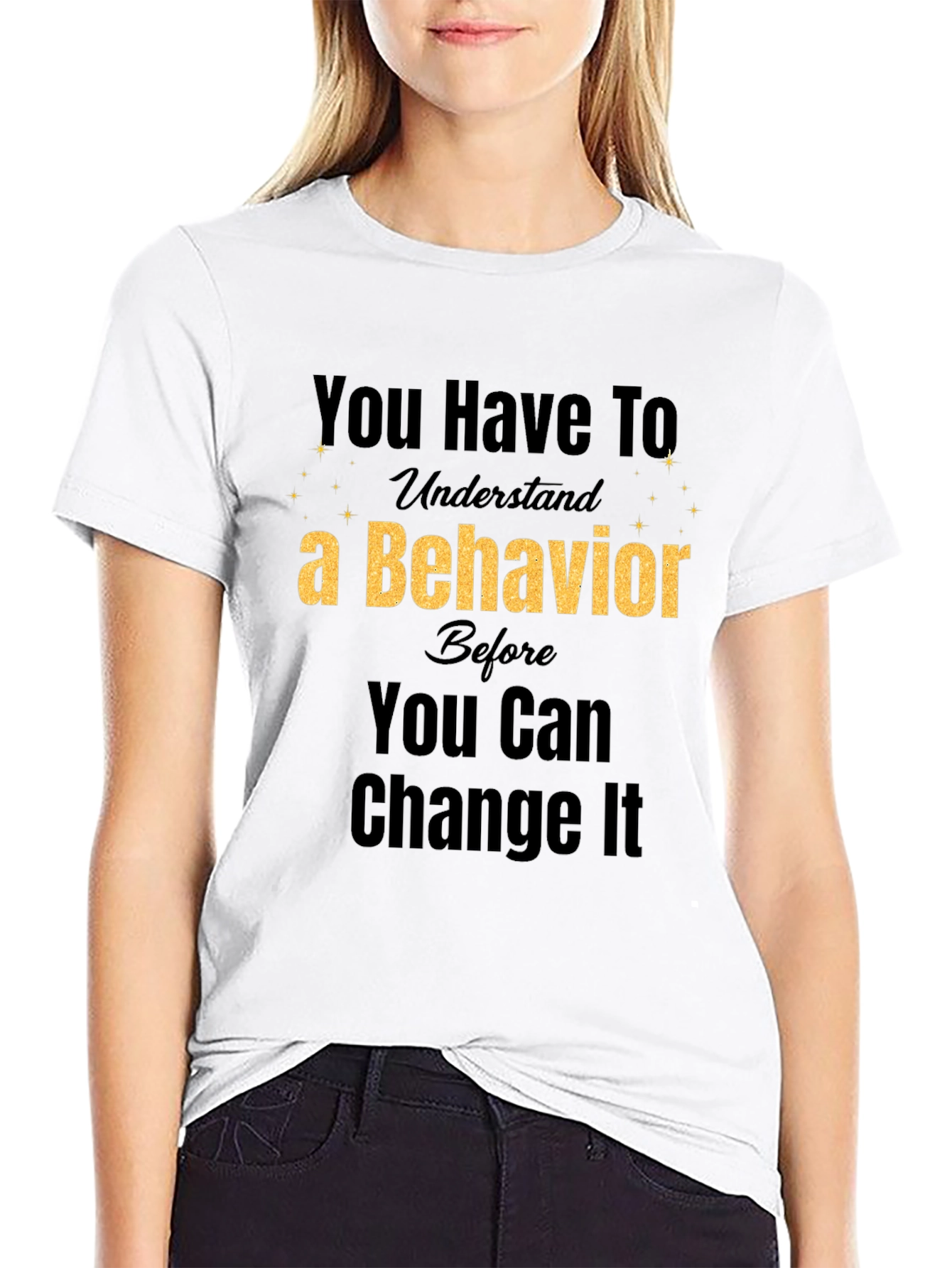 Understand Behavior Change Black Tee