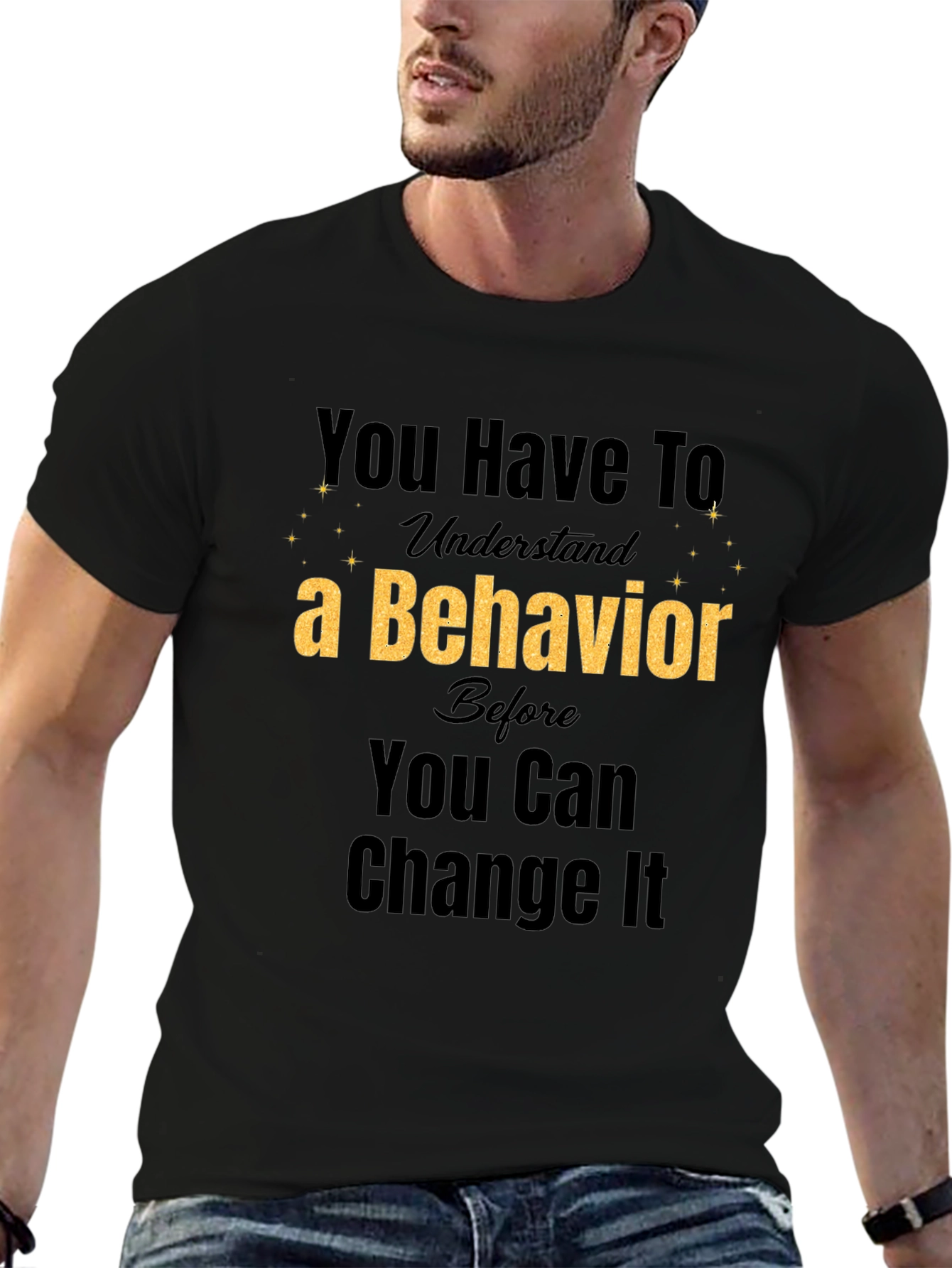 Understand Behavior Change Black Tee