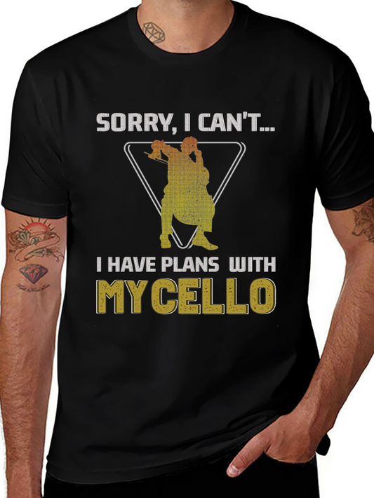 Funny Cello Plans T-Shirt - Musician Gift