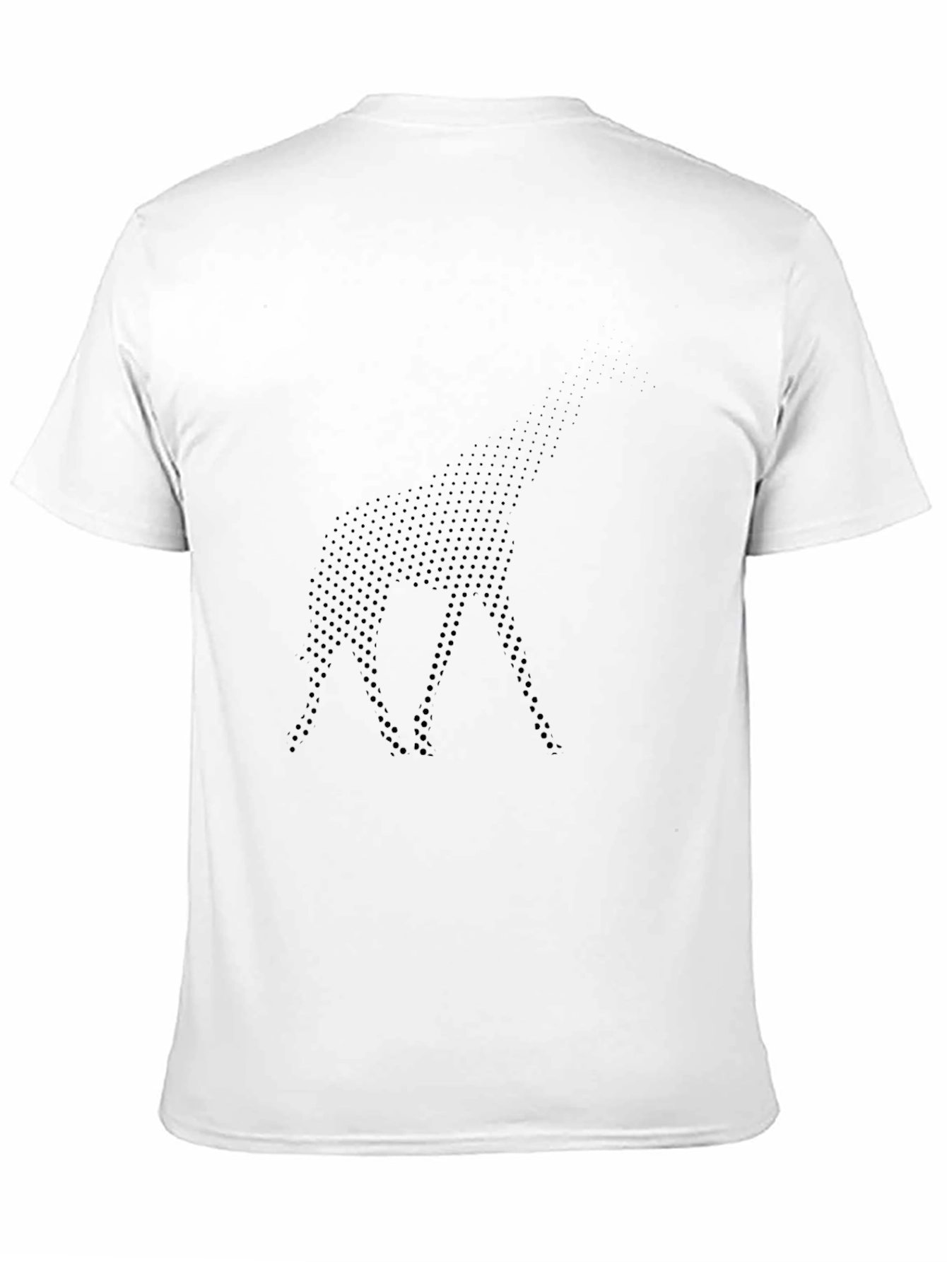 Modern Dot Pattern Black T-Shirt
