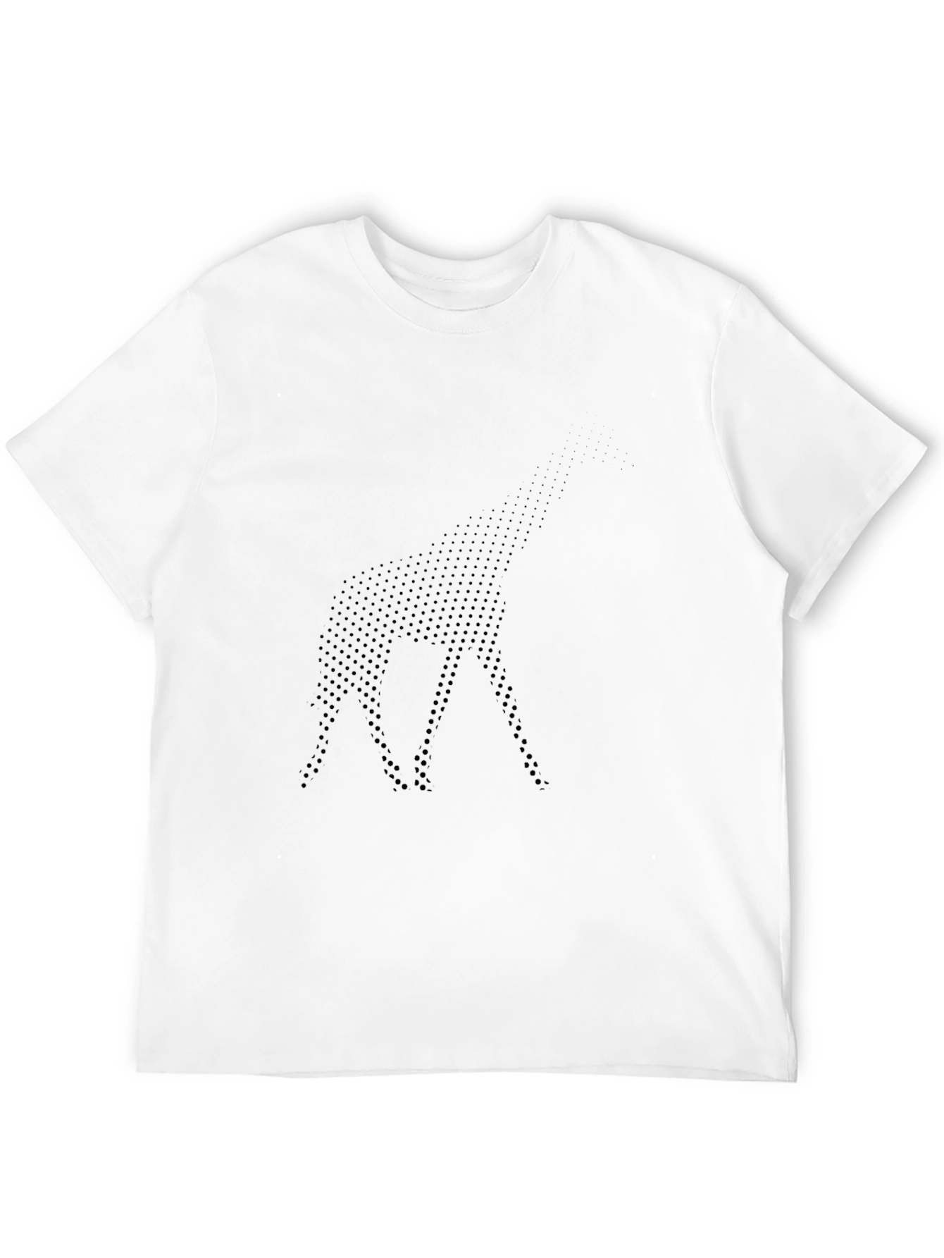 Modern Dot Pattern Black T-Shirt