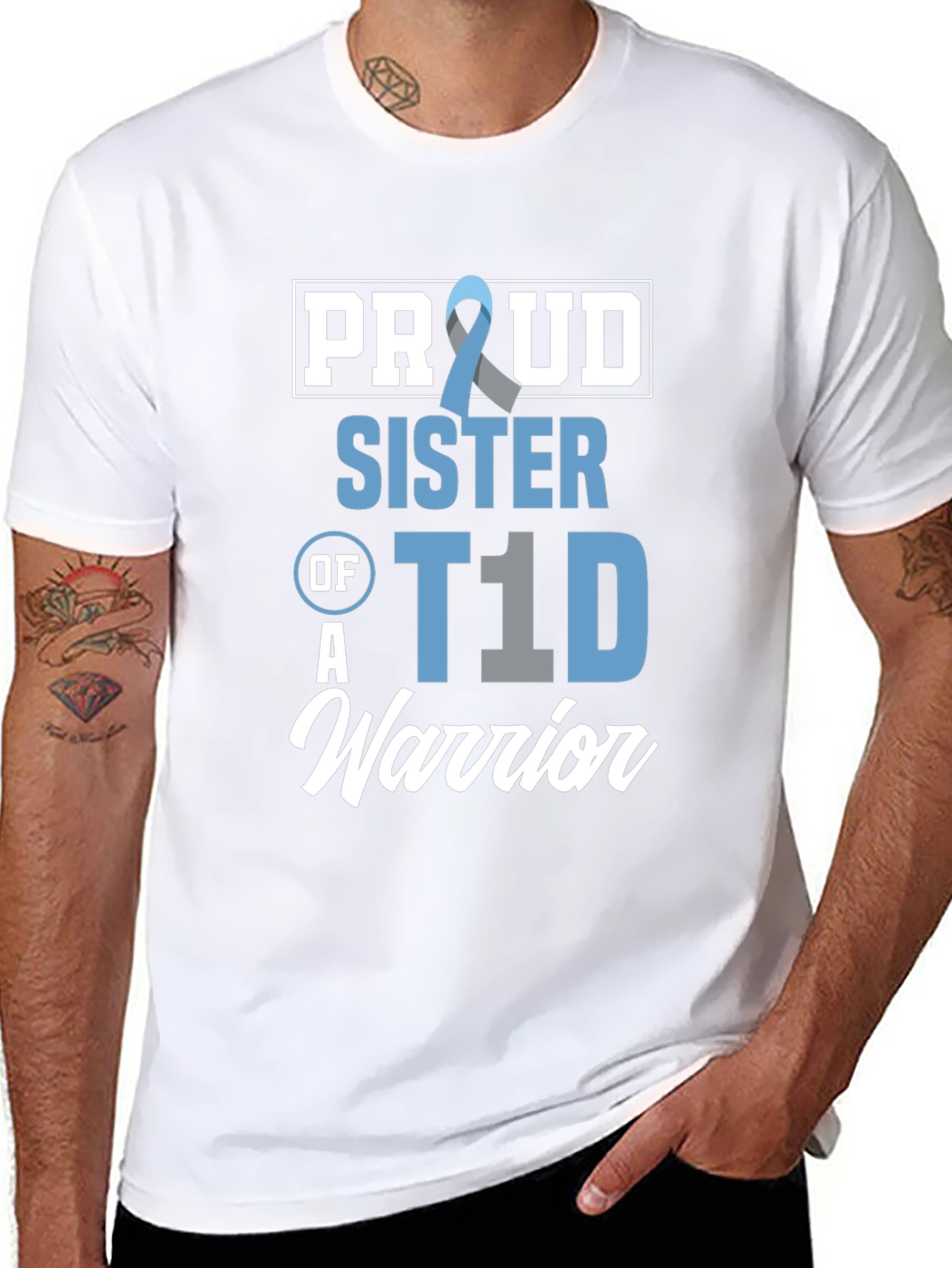 Proud Sister of a T1D Warrior T-Shirt